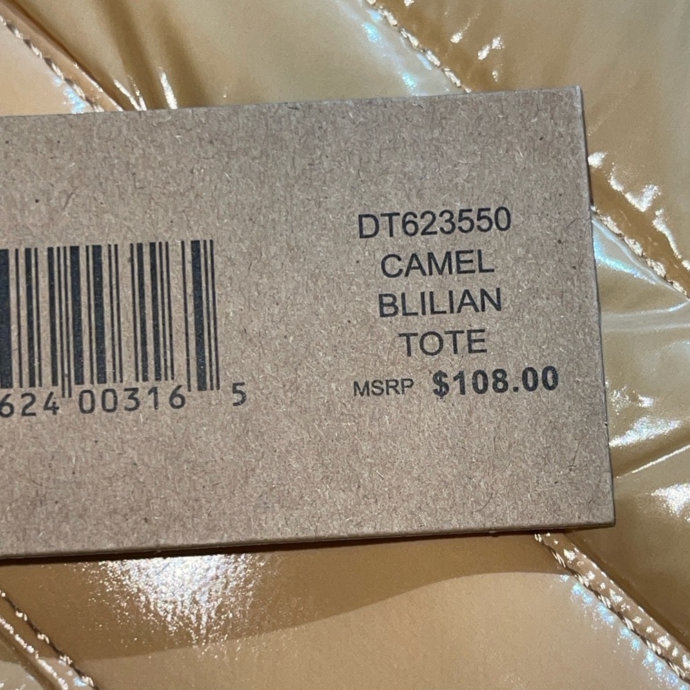 STEVE MADDEN Camel Blilian Puffer Tote - Picture 11 of 12